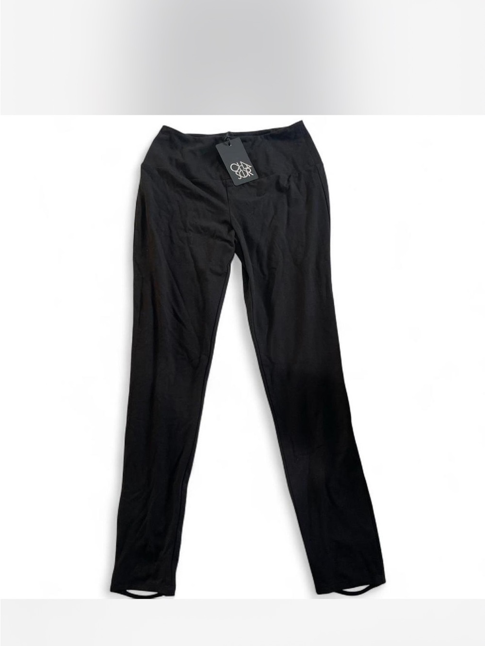 Chaser black lace up leggings